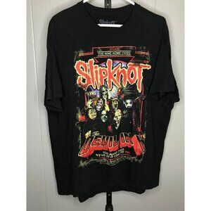 Slipknot "Devil In I" nine Home Video VHS Tshirt Metal Grunge Rock Double Sided